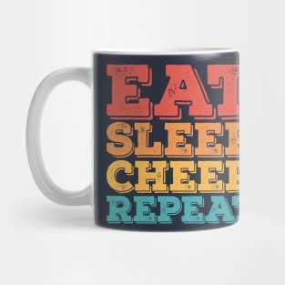 Eat Sleep Cheer Repeat for Boys Men Girls Women Kids Mug